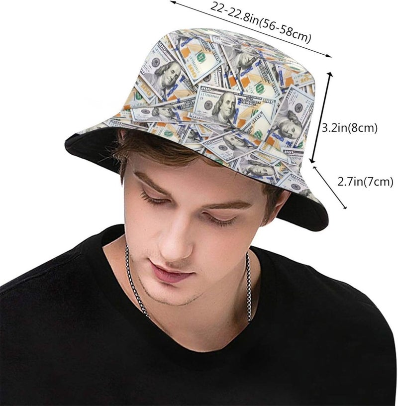 AKMCBSH Trendy Bucket Hat - Comfortable Packable Sun Beach Hat for Women Men, Perfect for Outdoor Activities Travel Hiking - Image 3